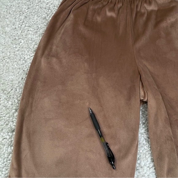 Skims Velour Velvet Track Pants Zipper Pockets Pull On Travel Comfy Soft Medium - Picture 6 of 12